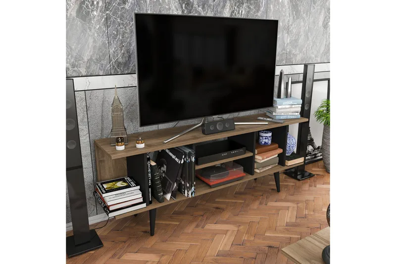 Andifli Tv-bänk 160x38,6 cm - Brun - Möbler - Tv möbel & mediamöbel - TV bänk & mediabänk