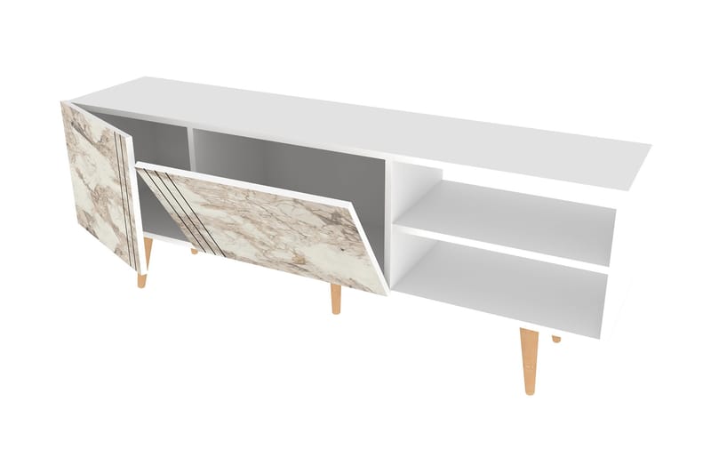 Andifli Tv-bänk 160x38,6 cm - Vit - Möbler - Tv möbel & mediamöbel - TV bänk & mediabänk