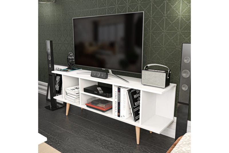 Andifli Tv-bänk 160x38,6 cm - Vit - Möbler - Tv möbel & mediamöbel - TV bänk & mediabänk