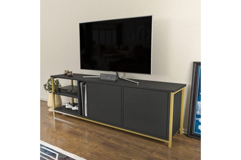 Andifli Tv-bänk 160x50,8 cm - Antracit - Möbler - Tv möbel & mediamöbel - TV bänk & mediabänk