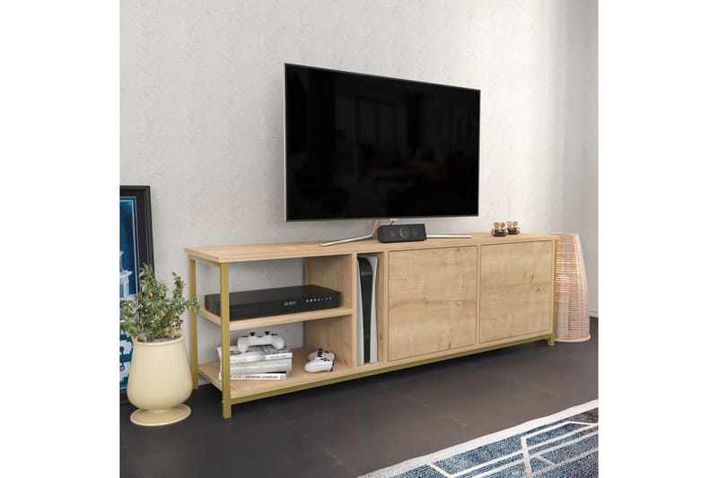 Andifli Tv-bänk 160x50,8 cm - Brun - TV bänk & mediabänk