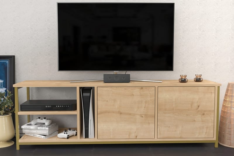 Andifli Tv-bänk 160x50,8 cm - Brun - TV bänk & mediabänk
