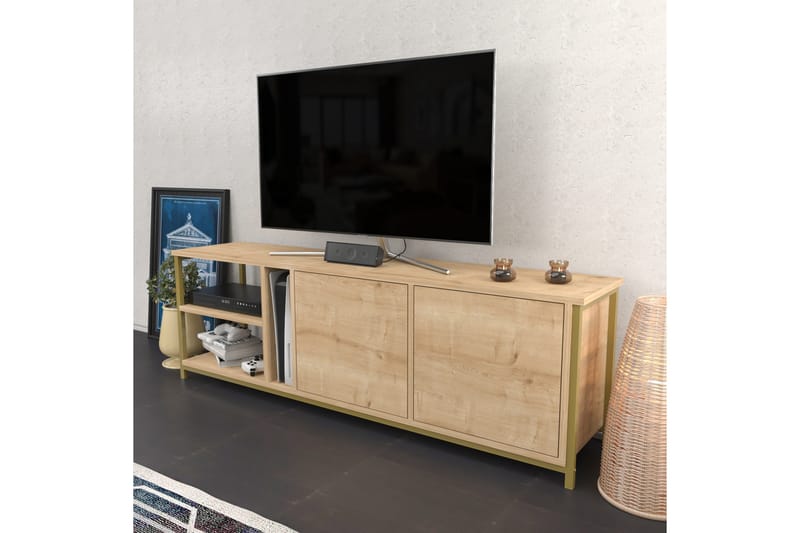 Andifli Tv-bänk 160x50,8 cm - Brun - Möbler - Tv möbel & mediamöbel - TV bänk & mediabänk