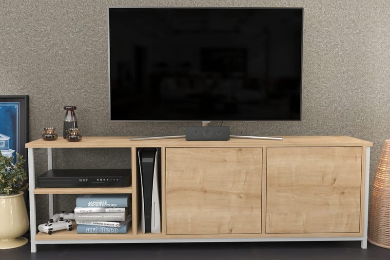 Andifli Tv-bänk 160x50,8 cm - Vit - Möbler - Tv möbel & mediamöbel - TV bänk & mediabänk