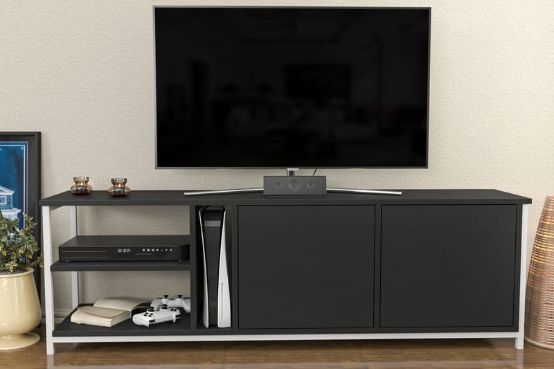 Andifli Tv-bänk 160x50,8 cm - Vit - Möbler - Tv möbel & mediamöbel - TV bänk & mediabänk