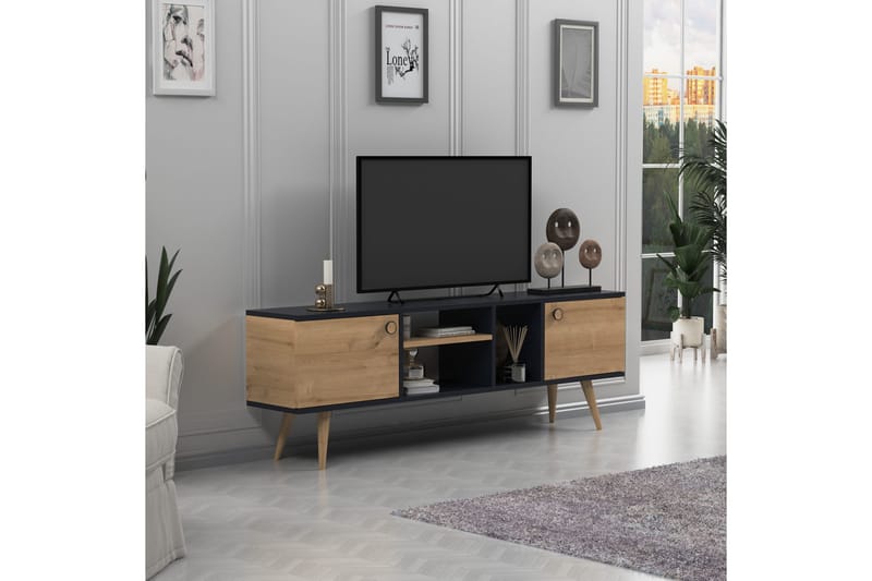 Andifli Tv-bänk 160x50 cm - Antracit - TV bänk & mediabänk