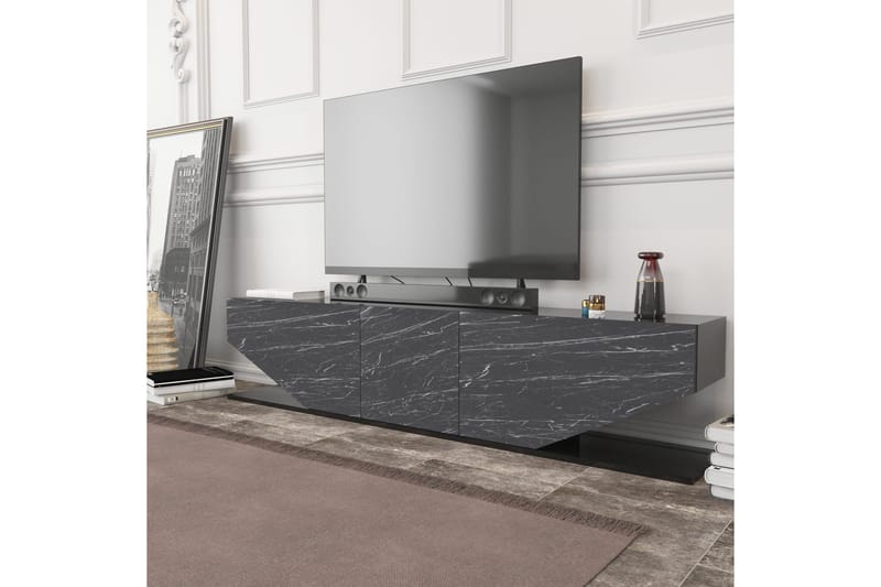 Andifli Tv-bänk 180x45 cm - Svart - Möbler - Tv möbel & mediamöbel - TV bänk & mediabänk