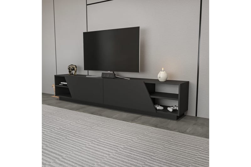 Andifli Tv-bänk 240x47,4 cm - Antracit - TV bänk & mediabänk
