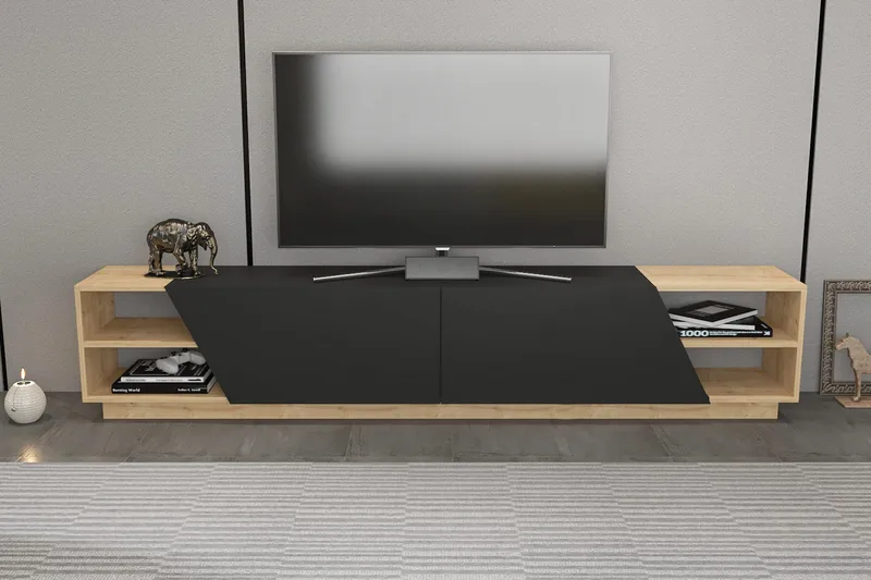 Andifli Tv-bänk 240x47,4 cm - Brun - Möbler - Tv möbel & mediamöbel - TV bänk & mediabänk