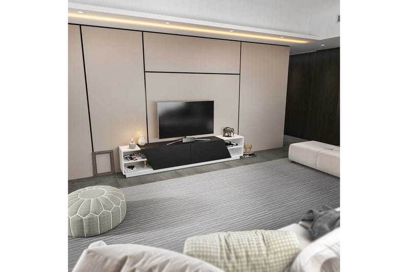 Andifli Tv-bänk 240x47,4 cm - Vit - Möbler - Tv möbel & mediamöbel - TV bänk & mediabänk