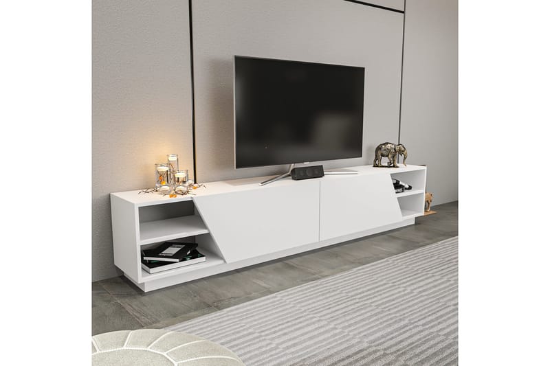 Andifli Tv-bänk 240x47,4 cm - Vit - TV bänk & mediabänk