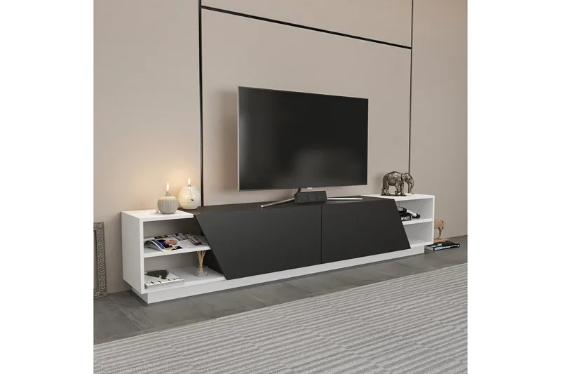 Andifli Tv-bänk 240x47,4 cm - Vit - Möbler - Tv möbel & mediamöbel - TV bänk & mediabänk