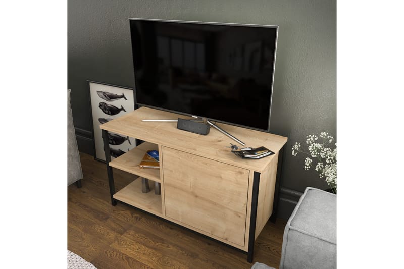 Andifli Tv-bänk 89,6x50,8 cm - Svart - Möbler - Tv möbel & mediamöbel - TV bänk & mediabänk