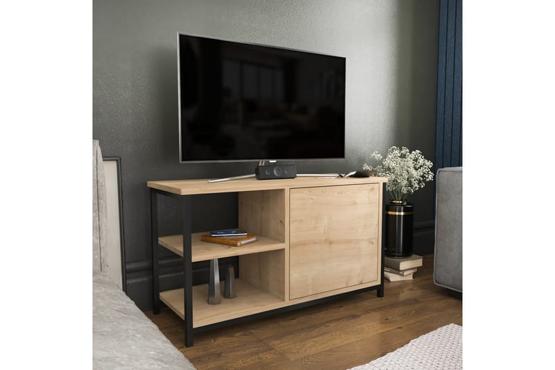Andifli Tv-bänk 89,6x50,8 cm - Svart - Möbler - Tv möbel & mediamöbel - TV bänk & mediabänk