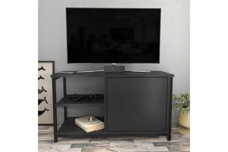 Andifli Tv-bänk 89,6x50,8 cm - Svart - Möbler - Tv möbel & mediamöbel - TV bänk & mediabänk