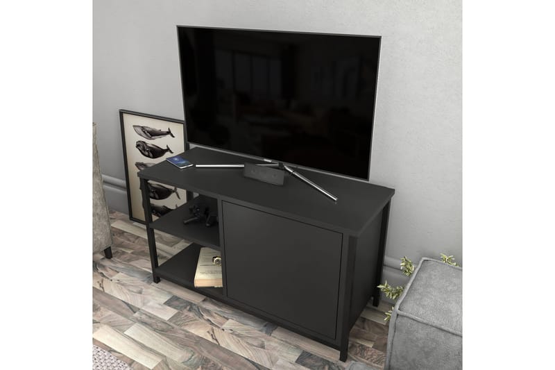 Andifli Tv-bänk 89,6x50,8 cm - Svart - Möbler - Tv möbel & mediamöbel - TV bänk & mediabänk