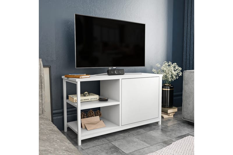 Andifli Tv-bänk 89,6x50,8 cm - Vit - Möbler - Tv möbel & mediamöbel - TV bänk & mediabänk