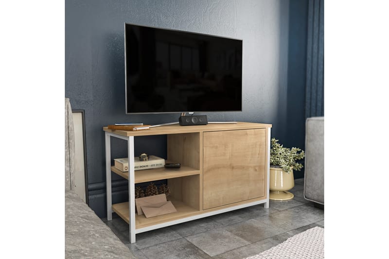 Andifli Tv-bänk 89,6x50,8 cm - Vit - Möbler - Tv möbel & mediamöbel - TV bänk & mediabänk
