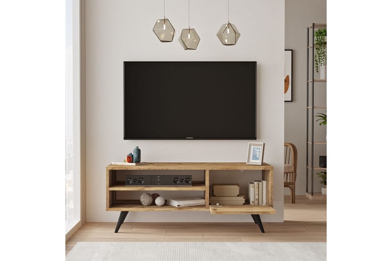 Aniza Tv-bänk 110 cm - Natur - TV bänk & mediabänk