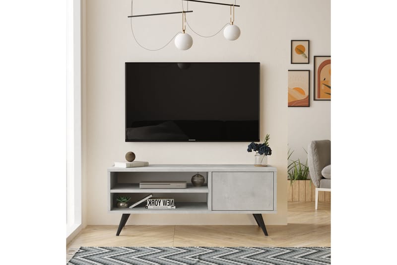 Aniza Tv-bänk 110 cm - Stengrå - TV bänk & mediabänk