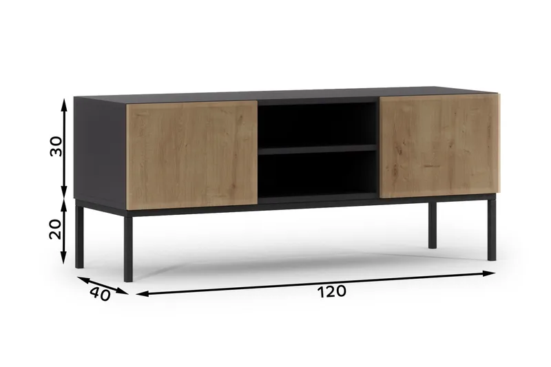 Anjal Tv-bänk 40 cm - Ek - Möbler - Tv möbel & mediamöbel - TV bänk & mediabänk