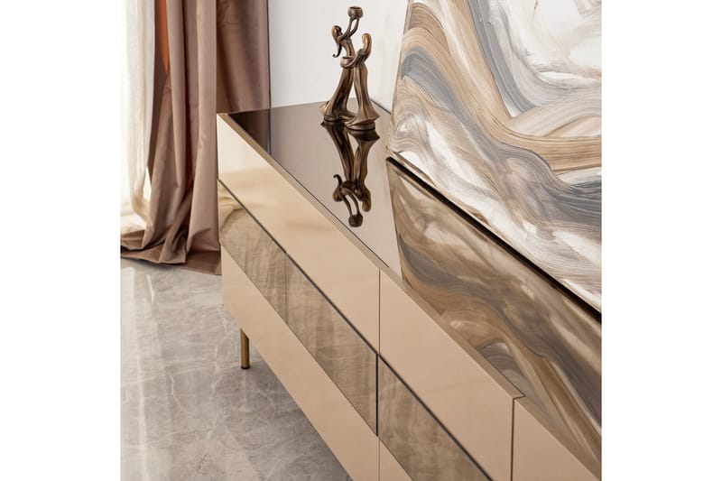 Arioch Tv-bänk 180 cm - Brons - Möbler - Tv möbel & mediamöbel - TV bänk & mediabänk