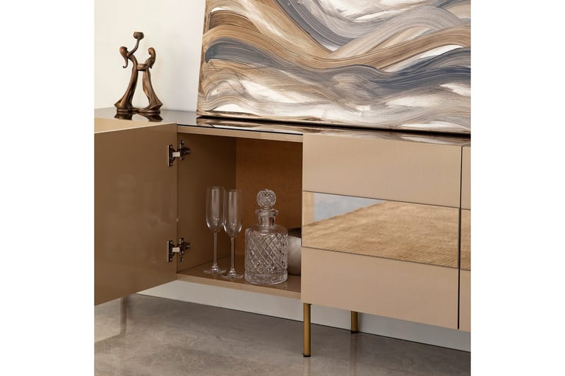 Arioch Tv-bänk 180 cm - Brons - Möbler - Tv möbel & mediamöbel - TV bänk & mediabänk