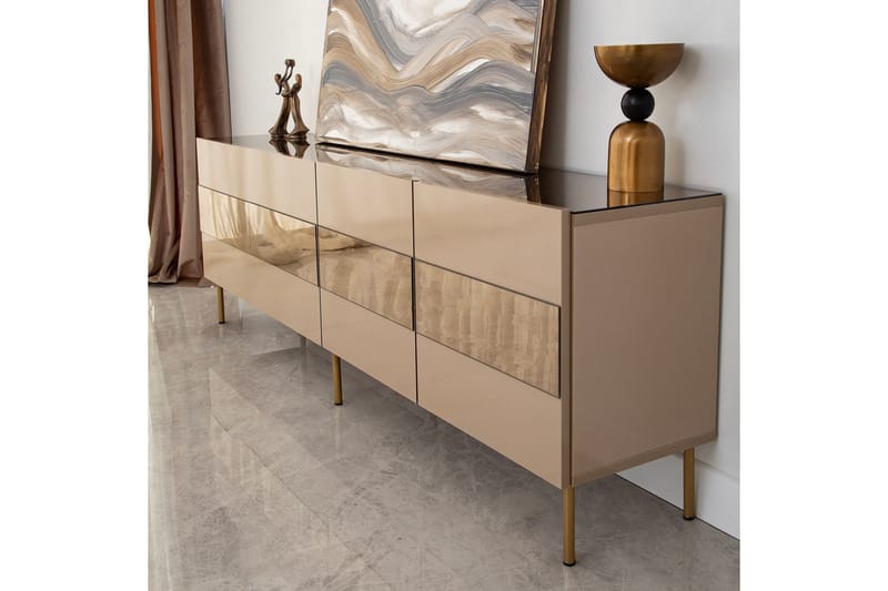 Arioch Tv-bänk 180 cm - Brons - Möbler - Tv möbel & mediamöbel - TV bänk & mediabänk