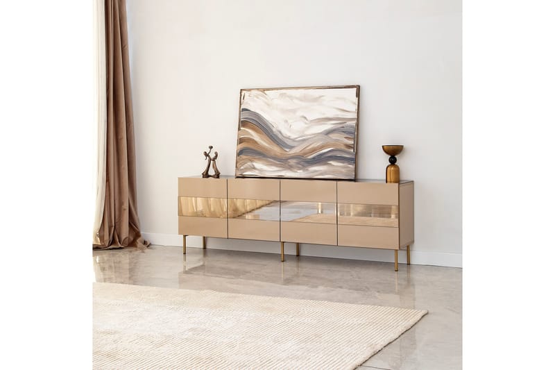 Arioch Tv-bänk 180 cm - Brons - Möbler - Tv möbel & mediamöbel - TV bänk & mediabänk