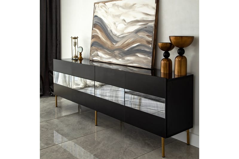 Arioch Tv-bänk 180 cm - Grå - Möbler - Tv möbel & mediamöbel - TV bänk & mediabänk