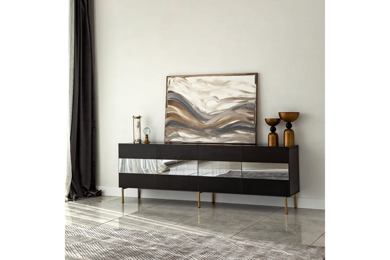 Arioch Tv-bänk 180 cm - Grå - Möbler - Tv möbel & mediamöbel - TV bänk & mediabänk