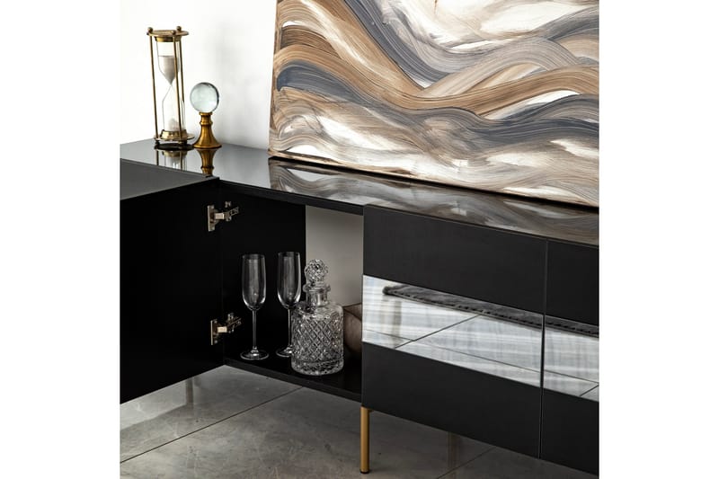 Arioch Tv-bänk 180 cm - Grå - Möbler - Tv möbel & mediamöbel - TV bänk & mediabänk