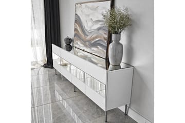 Arioch Tv-bänk 180 cm - Silver - Möbler - Tv möbel & mediamöbel - TV bänk & mediabänk