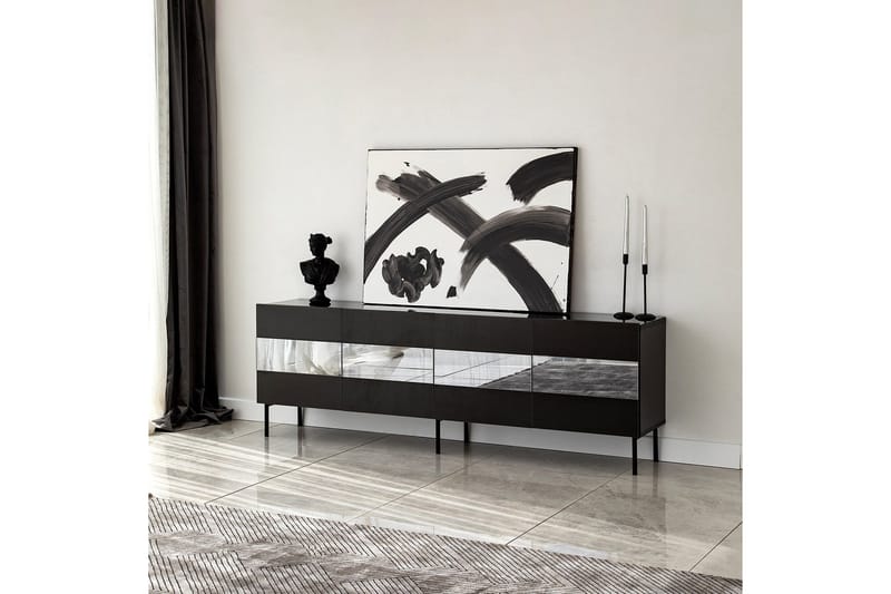 Arioch Tv-bänk 180 cm - Svart - Möbler - Tv möbel & mediamöbel - TV bänk & mediabänk