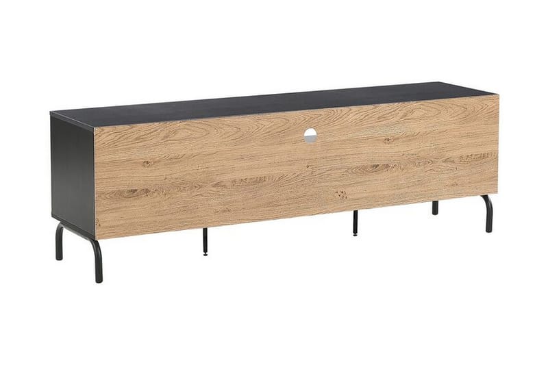 Arkley TV-bänk 160x41 cm - Svart/Ljusbrun - Möbler - Tv möbel & mediamöbel - TV bänk & mediabänk