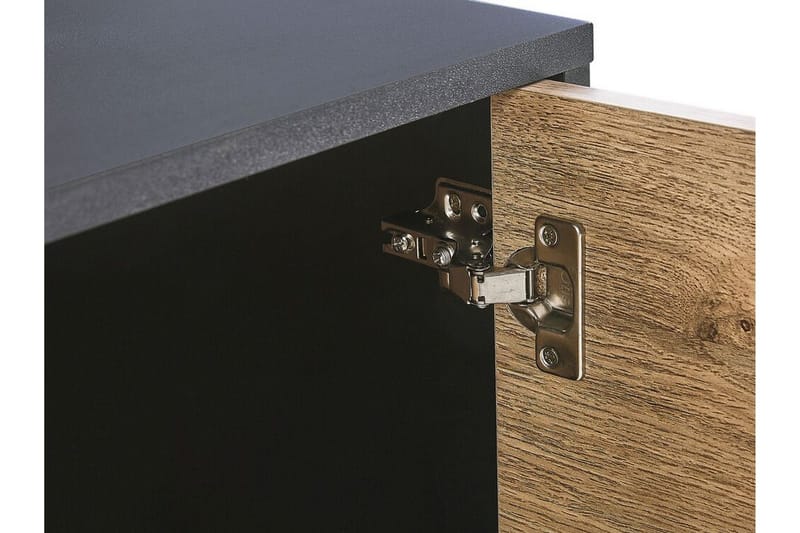 Arkley TV-bänk 160x41 cm - Svart/Ljusbrun - Möbler - Tv möbel & mediamöbel - TV bänk & mediabänk