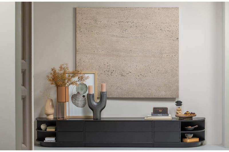 Arteksio TV-bänk 78 cm Höger - Kolsvart - Möbler - Tv möbel & mediamöbel - TV bänk & mediabänk