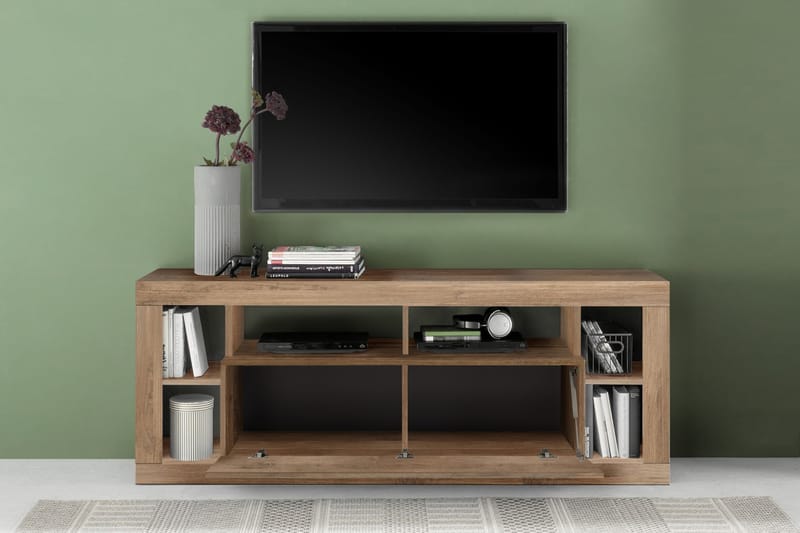 Asfordby Tv-bänk 42x172x66 cm - Brun - Möbler - Tv möbel & mediamöbel - TV bänk & mediabänk