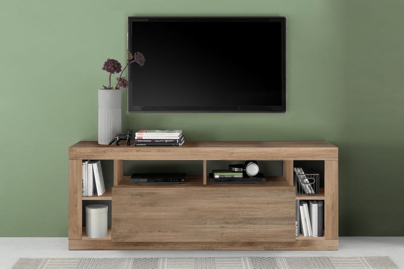 Asfordby Tv-bänk 42x172x66 cm - Brun - Möbler - Tv möbel & mediamöbel - TV bänk & mediabänk