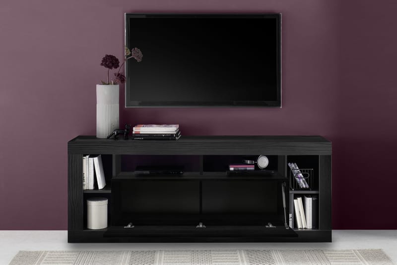 Asfordby Tv-bänk 42x172x66 cm - Svart - Möbler - Tv möbel & mediamöbel - TV bänk & mediabänk
