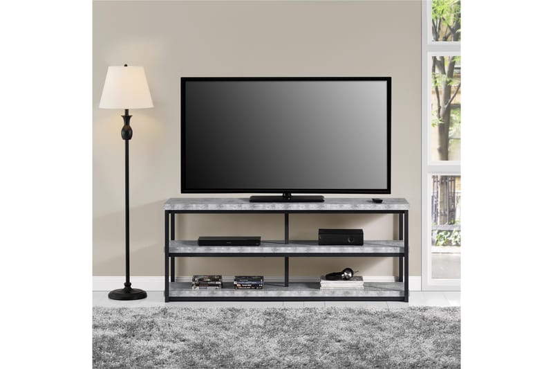 Ashlar Tv-bänk 160x41,9 cm Ljusgrå - Dorel Home - TV bänk & mediabänk