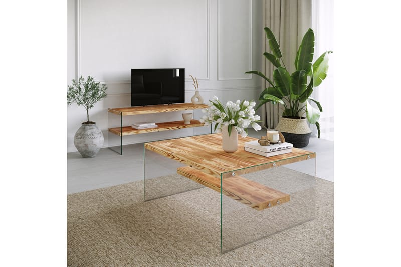 Assanisa Tv-bänk 120 cm - Natur - Möbler - Tv möbel & mediamöbel - TV bänk & mediabänk