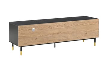 Assaria TV-bänk 150x40 cm - Svart/Ljust Trä - Möbler - Tv möbel & mediamöbel - TV bänk & mediabänk