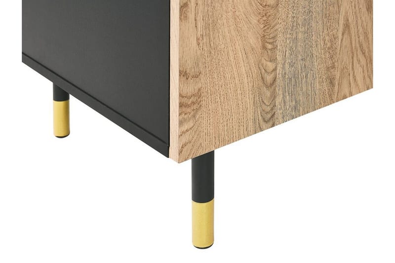 Assaria TV-bänk 150x40 cm - Svart/Ljust Trä - Möbler - Tv möbel & mediamöbel - TV bänk & mediabänk