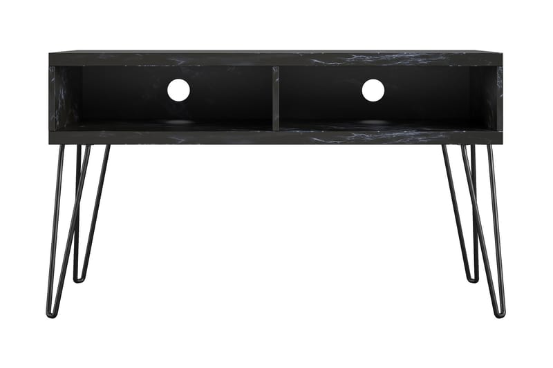 Athena Tv-bänk 107x50 cm Svart/Marmormönster - Novogratz - Möbler - Tv möbel & mediamöbel - TV bänk & mediabänk