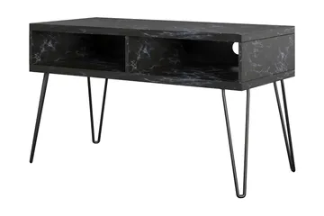 Athena Tv-bänk 107x50 cm Svart/Marmormönster - Novogratz - Möbler - Tv möbel & mediamöbel - TV bänk & mediabänk