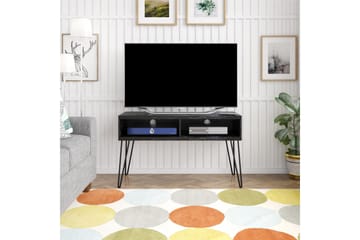 Athena Tv-bänk 107x50 cm Svart/Marmormönster - Novogratz - Möbler - Tv möbel & mediamöbel - TV bänk & mediabänk