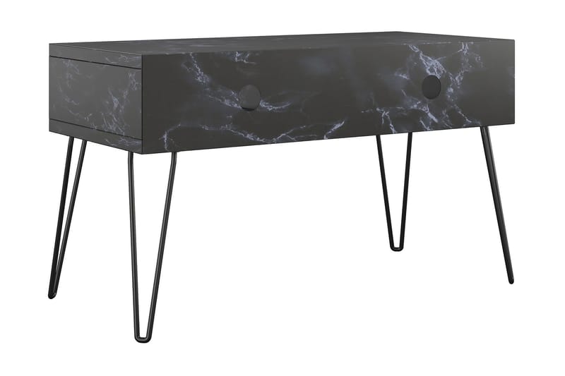 Athena Tv-bänk 107x50 cm Svart/Marmormönster - Novogratz - Möbler - Tv möbel & mediamöbel - TV bänk & mediabänk