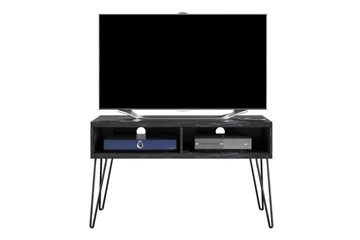 Athena Tv-bänk 107x50 cm Svart/Marmormönster - Novogratz - Möbler - Tv möbel & mediamöbel - TV bänk & mediabänk