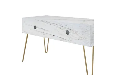 Athena Tv-bänk 107x50 cm Vit/Marmormönster - Novogratz - Möbler - Tv möbel & mediamöbel - TV bänk & mediabänk